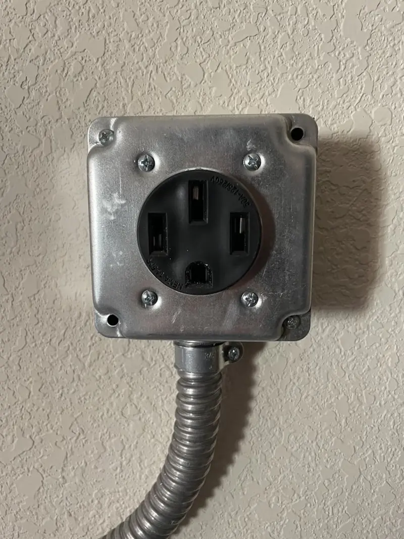 NEMA 14-50 outlet installed for Electrical Panel Upgrade in Whitehall